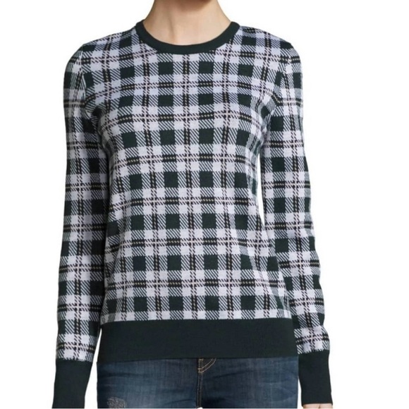 Equipment Sweaters - Equipment Plaid Wool Sweater - size Medium